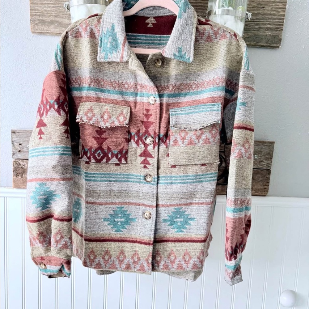 Patterned Multicolor Women's Jacket NWT - image 1